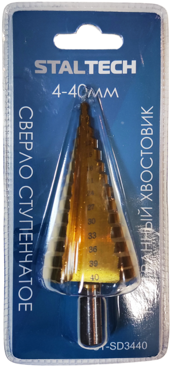Сверло ступенчатое "SmalTech" 4-40мм.